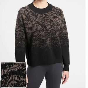 Athleta Jacquard Crew Sweater